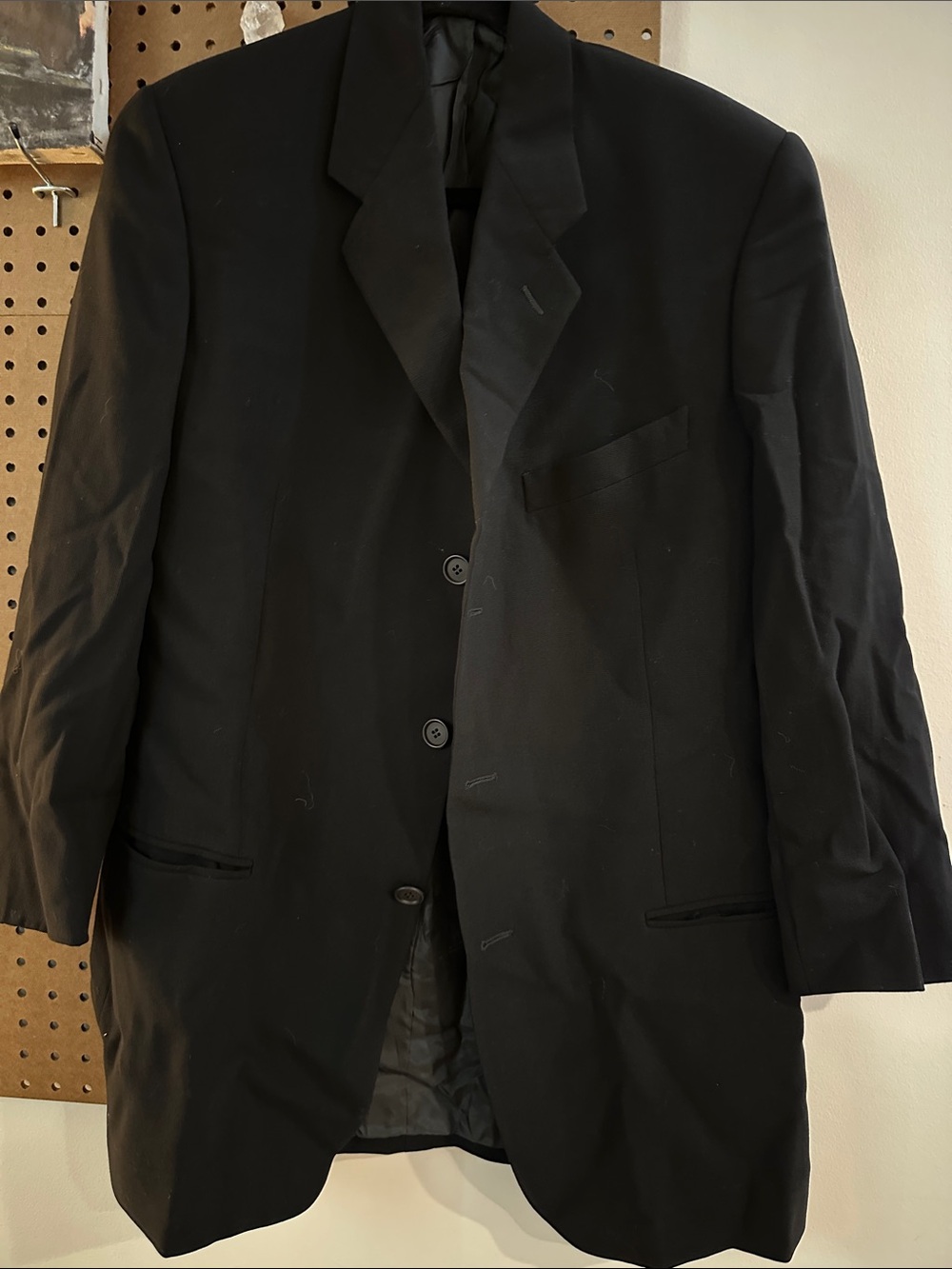 Giorgio Armani Black Single-Breasted Sport Coat